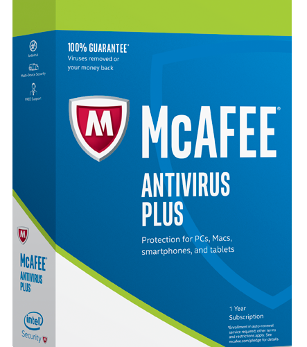 Intel McAfee Antivirus Plus 2017 1PC/Yr