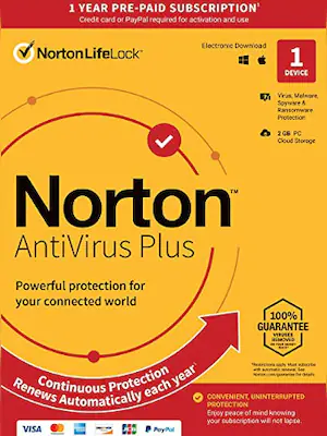 Buy Norton AntiVirus Plus 1 Device 1 Year PC Mac license at 9StoreOnline.com – best price