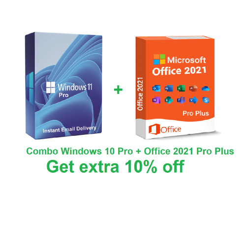 Combo Installer Windows 11 Pro + Office 2021 Pro Plus (Get extra 10% off)
