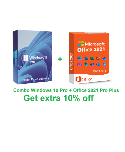 Combo Installer Windows 11 Pro + Office 2021 Pro Plus (Get extra 10% off)